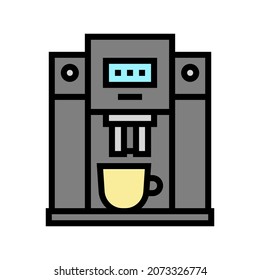 machine coffee brewing professional electronic equipment color icon vector. machine coffee brewing professional electronic equipment sign. isolated symbol illustration