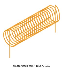 Machine coil icon. Isometric of machine coil vector icon for web design isolated on white background