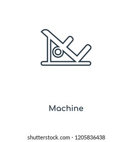 Machine concept line icon. Linear Machine concept outline symbol design. This simple element illustration can be used for web and mobile UI/UX.
