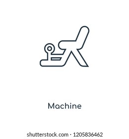 Machine concept line icon. Linear Machine concept outline symbol design. This simple element illustration can be used for web and mobile UI/UX.