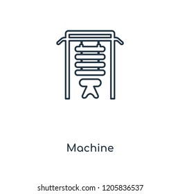Machine concept line icon. Linear Machine concept outline symbol design. This simple element illustration can be used for web and mobile UI/UX.