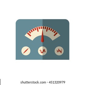 Machine concept represented by gauge icon. Isolated and flat illustration 