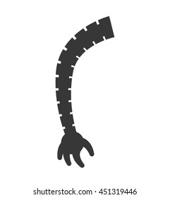 Machine concept represented by robot arm icon. Isolated and flat illustration 