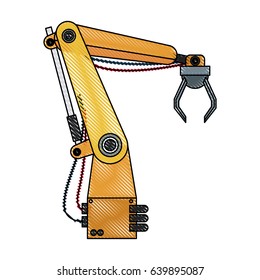 machine concept represented by robot arm