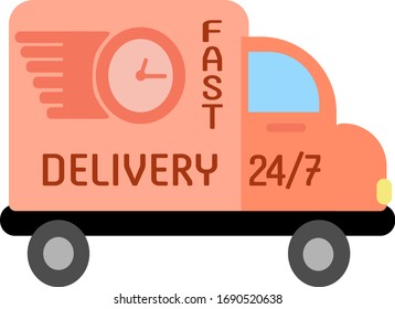 Machine courier round-the-clock delivery service.