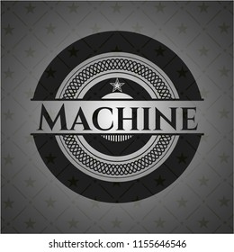Machine dark icon or emblem