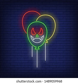 Machine driving fast in neon style. Glowing neon automobile. Race, competition, motor car. Night bright advertisement. Vector illustration in neon style for shop, business