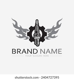 machine  engine and heavy equipment logos design icon sign vector illustration