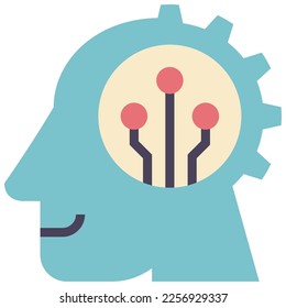 machine flat style icon for ui, ux, web, app, brochure, flyer and presentation design, etc.