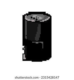vector retro de arte de píxel de juego de aire de máquina. aire de fryer de máquina de bits. ilustración vintage antigua