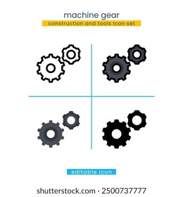 machine gear construction and tools Icon
