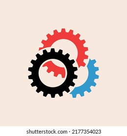 Machine Gear Satting Design Shape