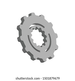 a machine gear used in the factory industry in the form of a 3d design
