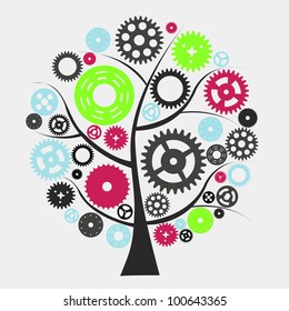 Machine Gear Wheel Cogwheel Vector
