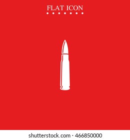 Machine gun bullet icon.