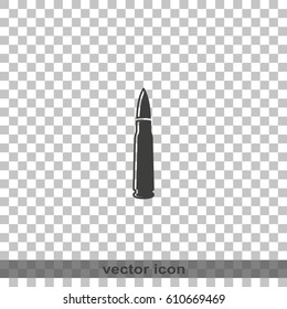 Machine gun bullet icon.