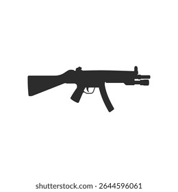 ícone de metralhadora vetor design em estilo moderno
