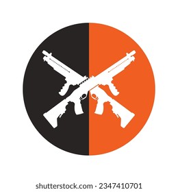 Machine Gun icon vector illustration symbol design