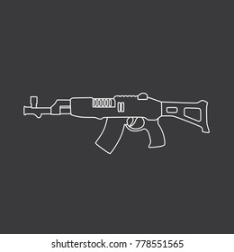 Machine gun icon, vector illustration design. War collection.