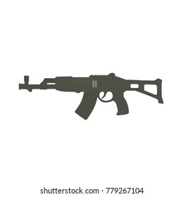 Machine gun icon, vector illustration design. War collection.