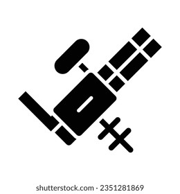 Icono De Glifo Vector De Armas De Máquina Para Uso Personal Y Comercial.
