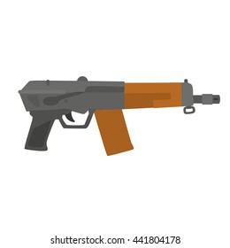 machine gun weapon icon on a white background.