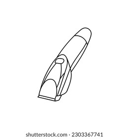 Machine Hair Clipper Tool Line Simple Logo