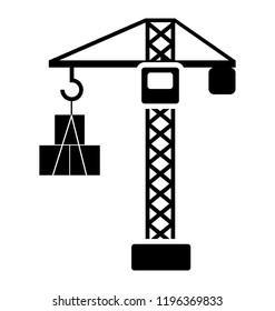 
A machine holding cardboards, harbor crane machine 
