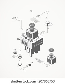 The machine house