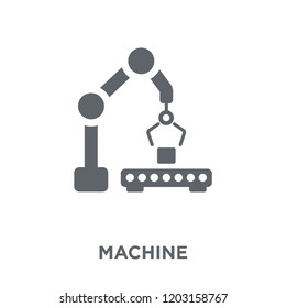 Machine icon. Machine design concept from  collection. Simple element vector illustration on white background.