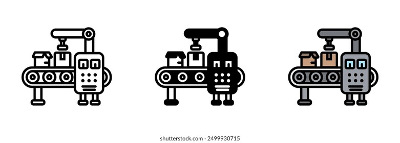 Machine Icon, General term for mechanical equipment used in various industries for performing tasks and processes.