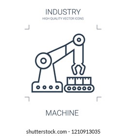machine icon. high quality line machine icon on white background. from industry collection flat trendy vector machine symbol. use for web and mobile