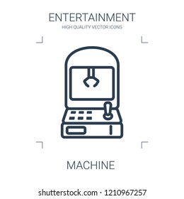 machine icon. high quality line machine icon on white background. from entertainment collection flat trendy vector machine symbol. use for web and mobile