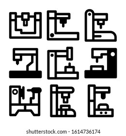 machine icon isolated sign symbol vector illustration - Collection of high quality black style vector icons
