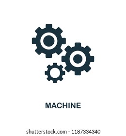 Machine icon. Monochrome style design from machine learning collection. UX and UI. Pixel perfect machine icon. For web design, apps, software, printing usage.