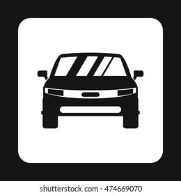 Machine icon in simple style isolated on white background. Transport symbol