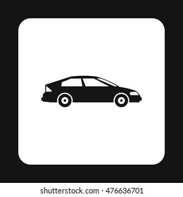 Machine icon in simple style isolated on white background. Transport symbol