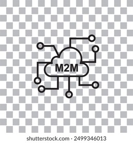 machine to machine icon , technology icon
