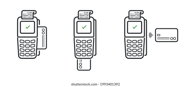 Maschinensymbole, die per Karte bezahlen