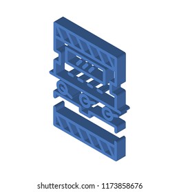 Machine isometric left top view 3D icon