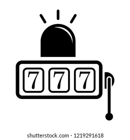 Machine jackpot icon logo template