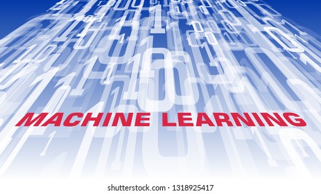 Machine learning algorithm vector idea, computer software conception