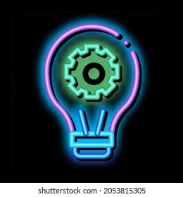 Machine Learning Artificial Intelligence neon light sign vector. Glowing bright icon transparent symbol illustration