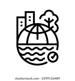 Machine Learning black line icon for digital and print projects.  Minimal clean icons for apps and websites. Modern simple icons for UI UX and branding