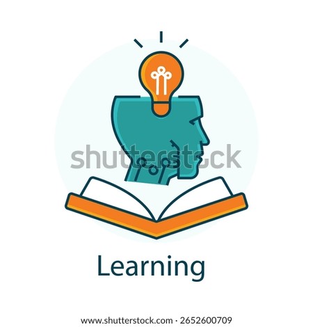 Machine Learning Concept Icon – Innovation and Education Symbol