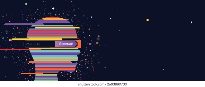 Machine learning in concept of world mind metaverse big data or cyber security technology background
