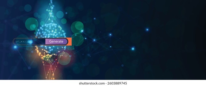 Machine learning in concept of world mind metaverse big data or cyber security technology background