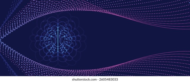 Machine learning in concept of world mind metaverse big data or cyber security technology background