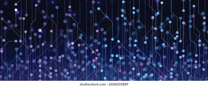 Machine learning in concept of world mind metaverse big data or cyber security technology background