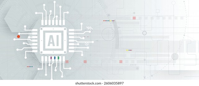 Machine learning in concept of world mind metaverse big data or cyber security technology background